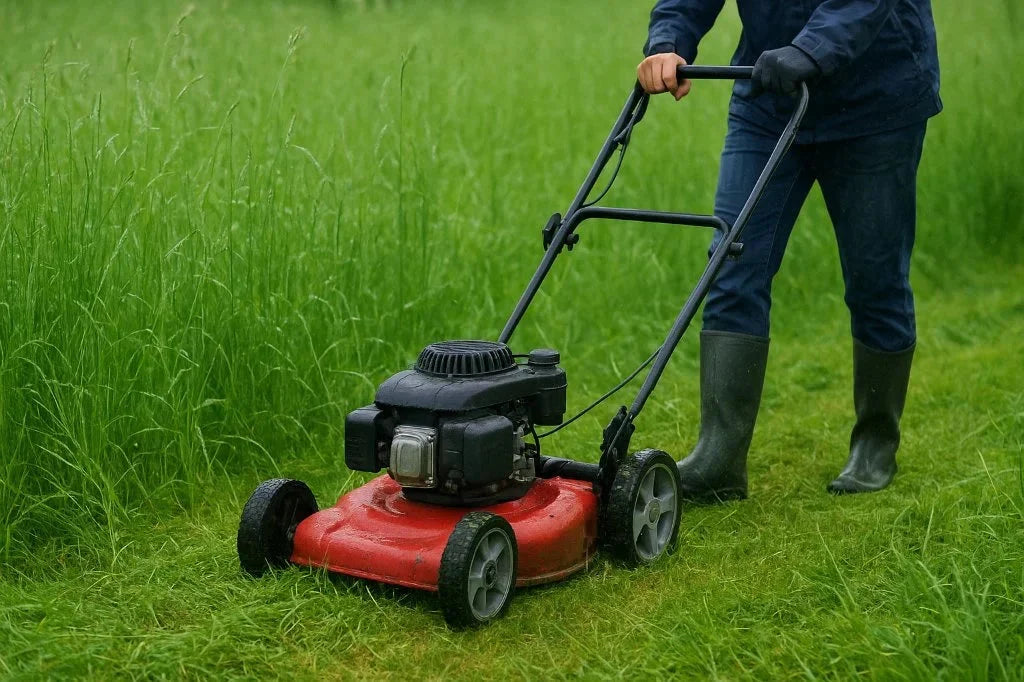 Te hoog gras maaien: zo herstel je een overwoekerd gazon