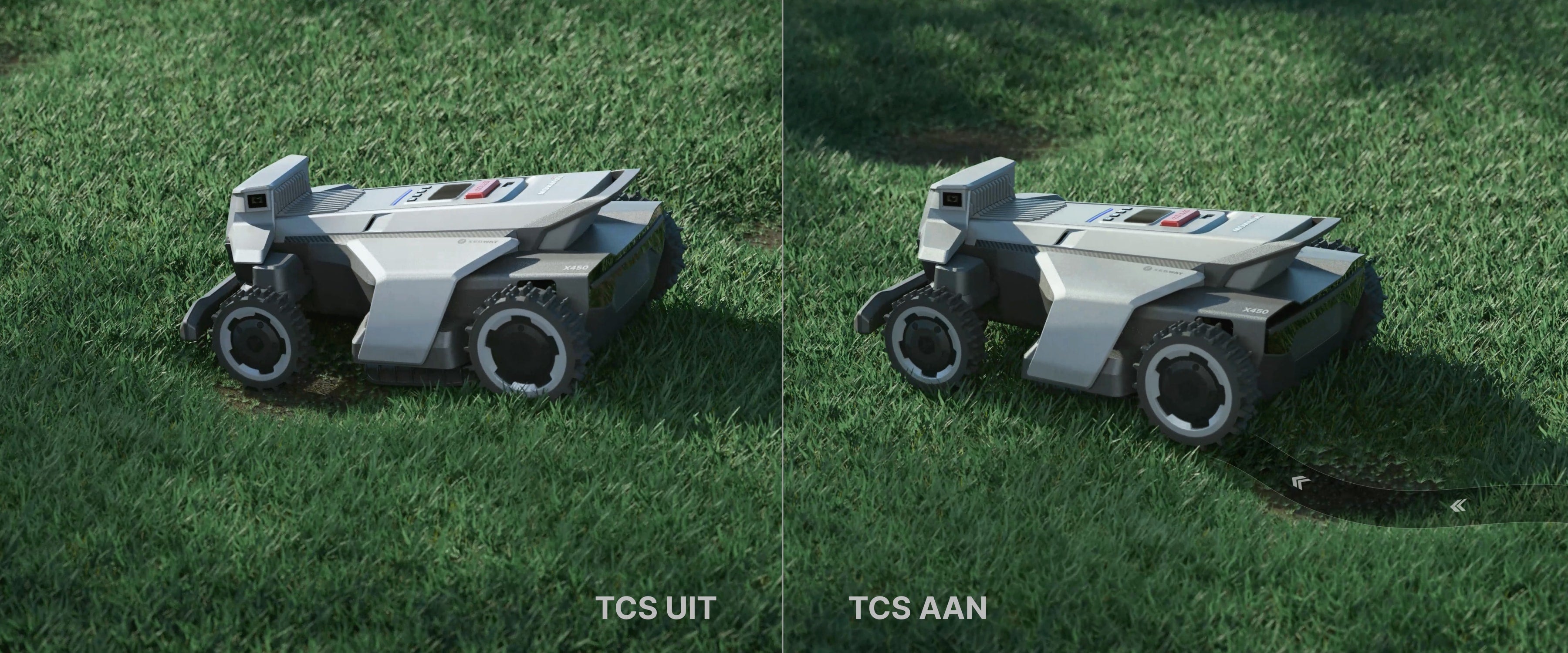 <p>Het gepatenteerde Traction Control System (TCS) past het koppel dynamisch aan op een terrein met weinig grip om slippen te voorkomen.</p>