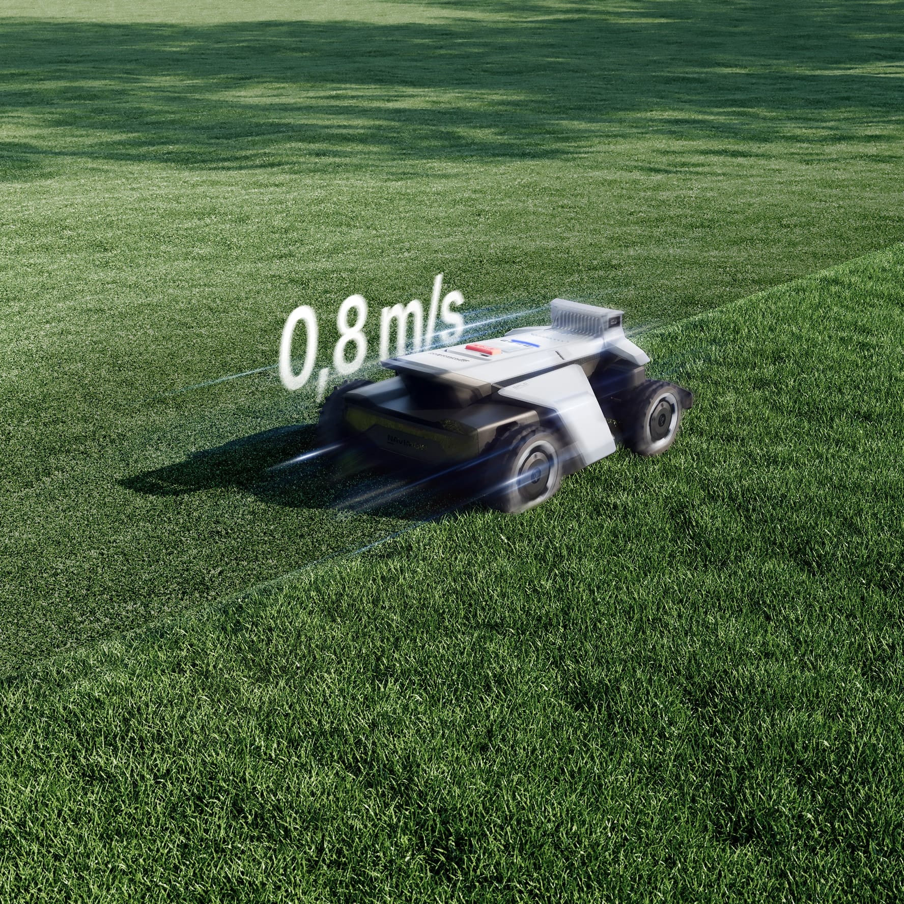<p>Maait tot 0,8 m/s voor een snellere, efficiëntere dekking van grote oppervlakken.</p>