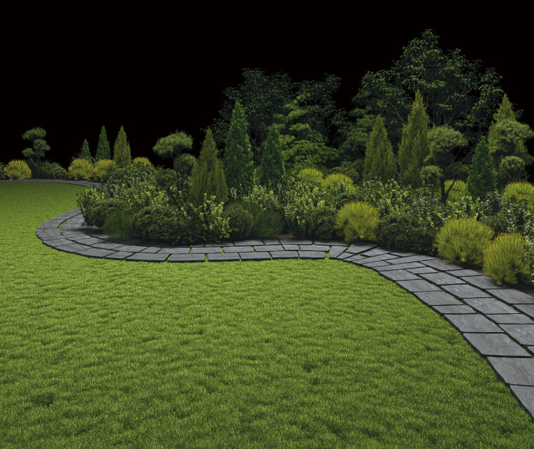 Dichte beplanting en lastig gras